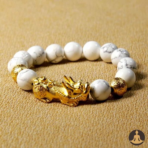 Premium Pixiu Howlite Bracelet - Image 2