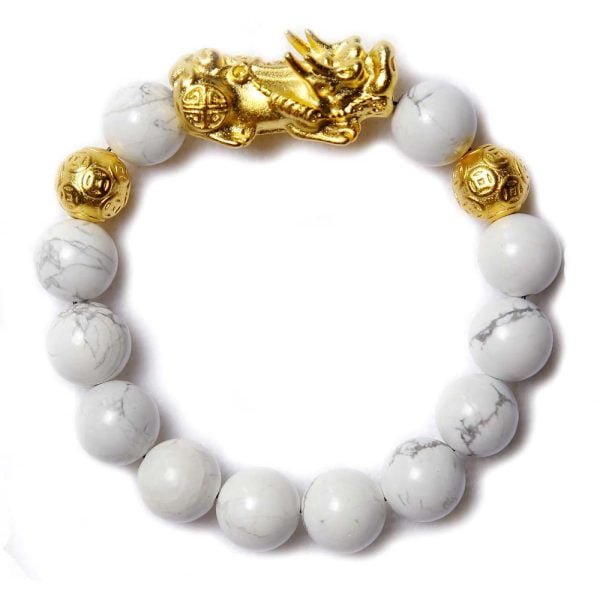 Premium Pixiu Howlite Bracelet