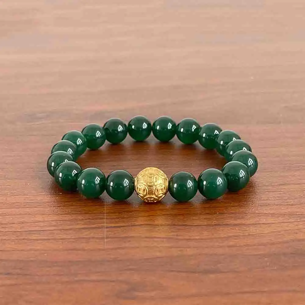 Premium Green Aventurine Mantra Bracelet
