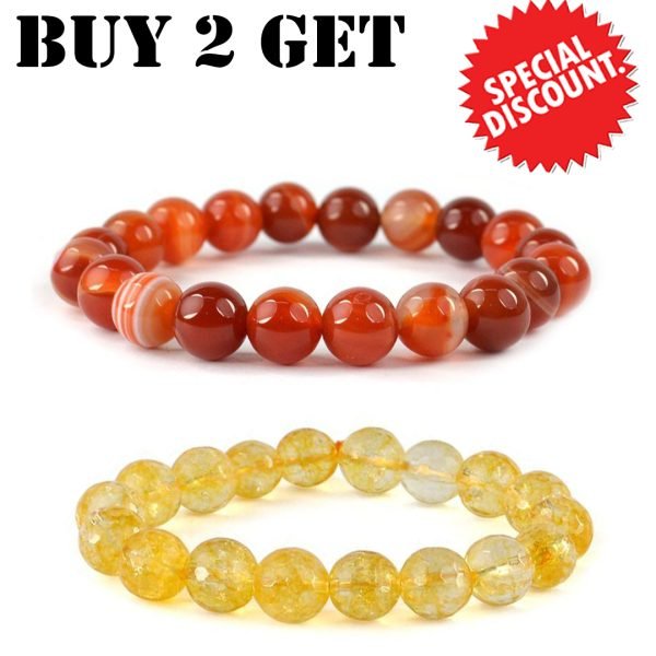 Carnelian Bracelet & Citrine Bracelet