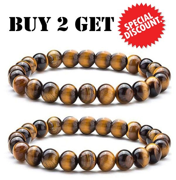 2 Premium Brown Tigereye Bracelet