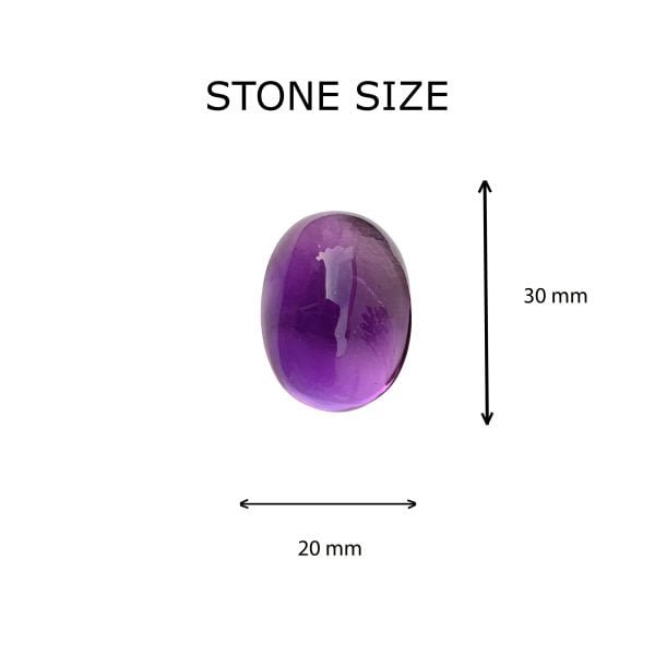 Amethyst Oval Shaped Stone - Image 4