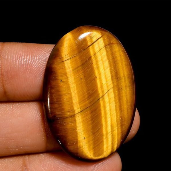 Premium Brown Tigereye Oval Shaped Stone - Image 2