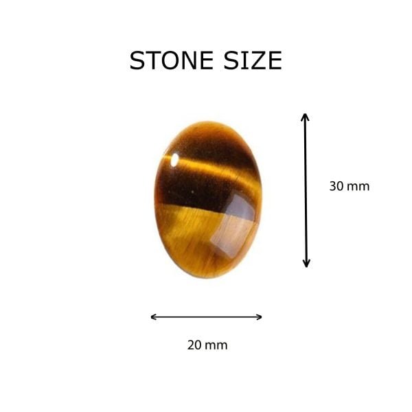 Premium Brown Tigereye Oval Shaped Stone - Image 4